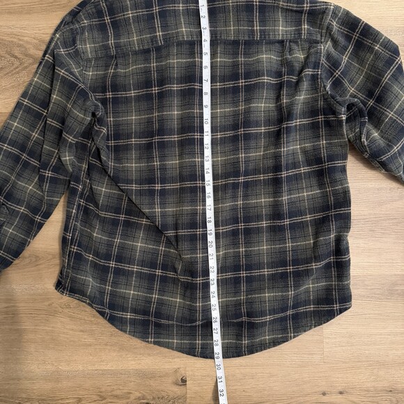 Men’s Timberland Flannel Shirt XL | 100% Cotton | Black Green Plaid - Picture 8 of 8